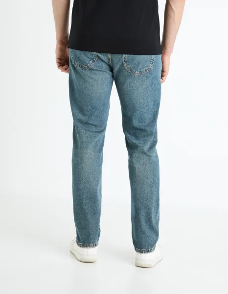 Modré pánske slim fit džínsy Celio Fostroy