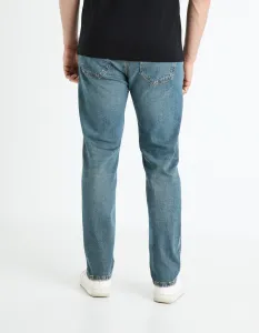 Modré pánske slim fit džínsy Celio Fostroy