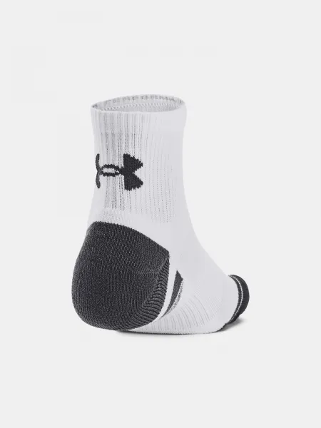 Sada troch párov unisex ponožiek v bielej farbe Under Armour UA Performance Tech 3pk Qtr