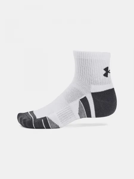 Sada troch párov unisex ponožiek v bielej farbe Under Armour UA Performance Tech 3pk Qtr