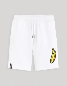 CELIO LDOFORTSH1 Pánske letné bermudy, biela, veľkosť