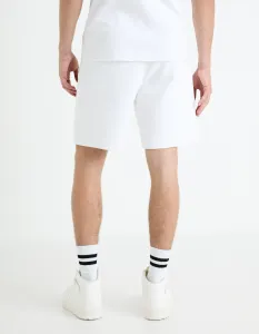 CELIO LDOFORTSH1 Pánske letné bermudy, biela, veľkosť