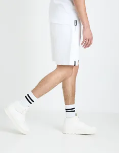 CELIO LDOFORTSH1 Pánske letné bermudy, biela, veľkosť