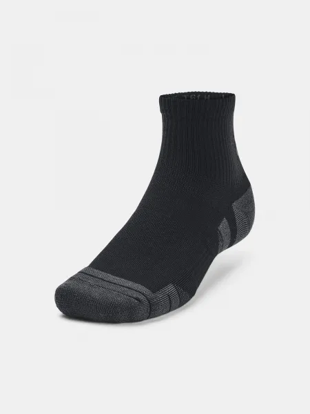 Súprava troch párov športových ponožiek v čiernej farbe Under Armour Performance Tech