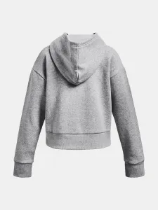 Svetlosivá mikina Under Armour UA Rival Fleece Crop Hoodie