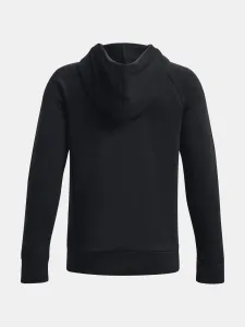 Čierna detská mikina s kapucňou Under Armour UA Rival Fleece Hoodie