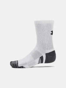 Súprava troch párov športových ponožiek v bielej farbe Under Armour Performance