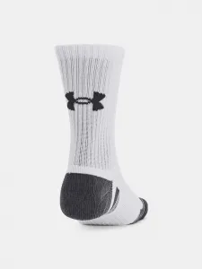 Súprava troch párov športových ponožiek v bielej farbe Under Armour Performance