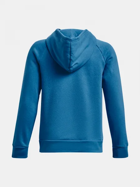 Modrá chlapčenská mikina s kapucňou Under Armour UA Rival Fleece Hoodie