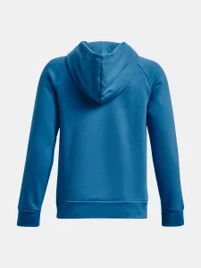 Modrá chlapčenská mikina s kapucňou Under Armour UA Rival Fleece Hoodie