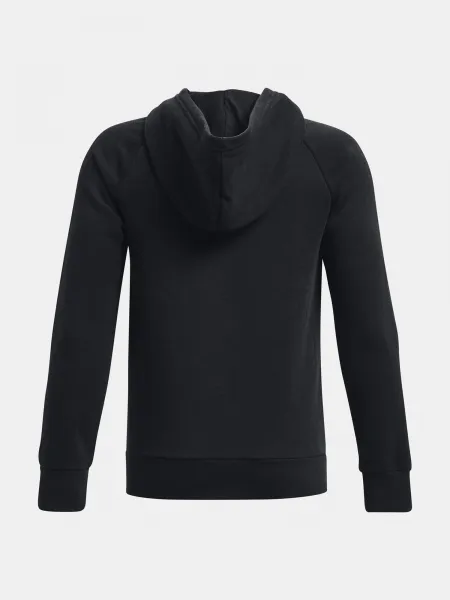 Čierna chlapčenská mikina Under Armour UA Rival Fleece FZ Hoodie