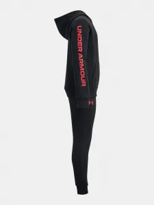 Sada chlapčenskej mikiny a teplákov v čiernej farbe Under Armour Rival