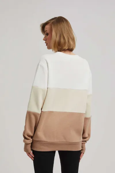 Marisse Dark Beige Printed Sweatshirt