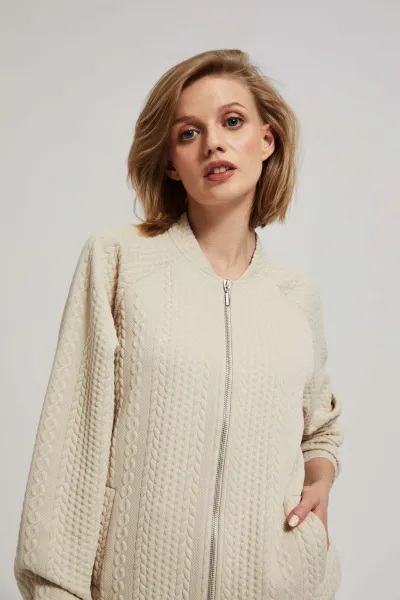 Marisse Zip-Up Sweatshirt With Pockets