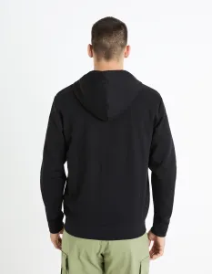 Čierna pánska prešívaná bunda Celio Fequilted