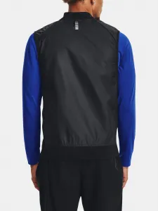 Čierna pánska prešívaná športová vesta Under Armour Run