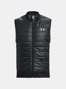 Čierna pánska prešívaná športová vesta Under Armour Run