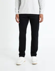 Čierne pánske straight fit džínsy Celio Fobody15