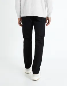 Čierne pánske straight fit džínsy Celio Fobody15