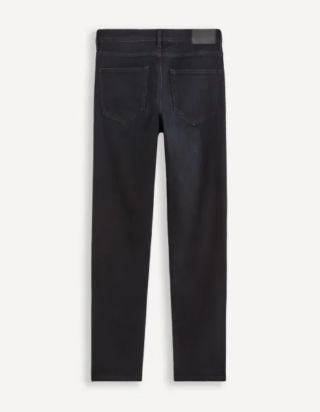 Čierne pánske straight fit džínsy Celio Fobody15