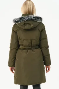 Z6774 DEWBERRY WOMEN'S COAT-KHAKI