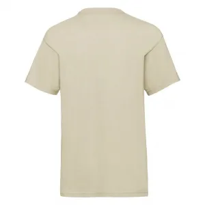 Beige Baby Cotton T-shirt Fruit of the Loom