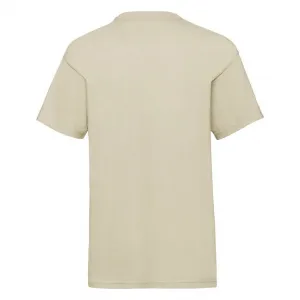 Beige Baby Cotton T-shirt Fruit of the Loom