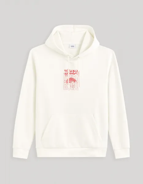 CELIO FEJABOWL Pánska mikina, biela, veľkosť