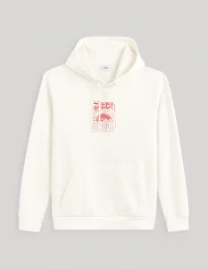 CELIO FEJABOWL Pánska mikina, biela, veľkosť