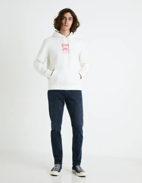 CELIO FEJABOWL Pánska mikina, biela, veľkosť