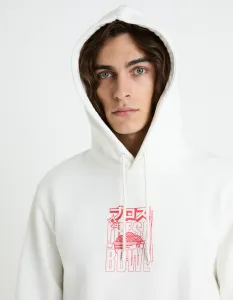 CELIO FEJABOWL Pánska mikina, biela, veľkosť