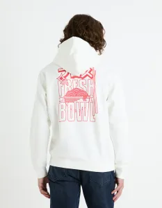 CELIO FEJABOWL Pánska mikina, biela, veľkosť
