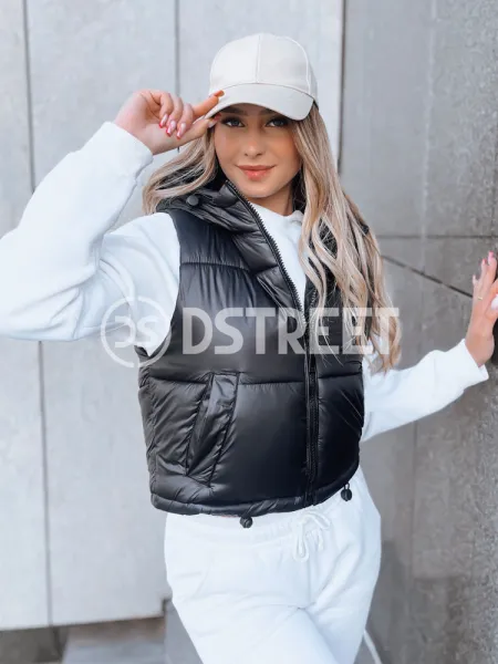 Dámska prešívaná vesta CEDAR  Farba čierna DSTREET