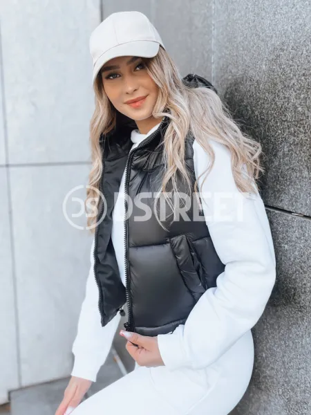 Dámska prešívaná vesta CEDAR  Farba čierna DSTREET