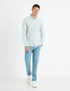 Svetlomodré pánske chino nohavice Celio Tocharles