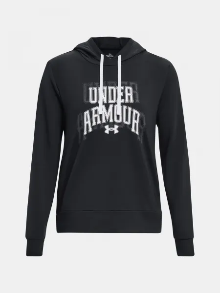 Čierna dámska športová mikina s kapucňou Under Armour Rival