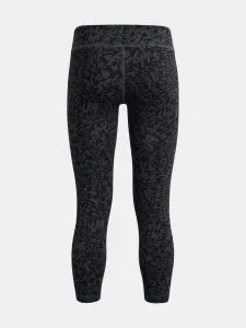 Tmavosivé dievčenské vzorované športovné legíny Under Armour Motion