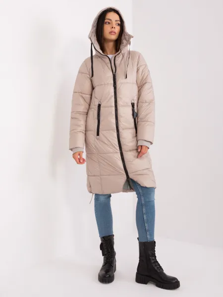 Coat-D50048X44518B3-beige