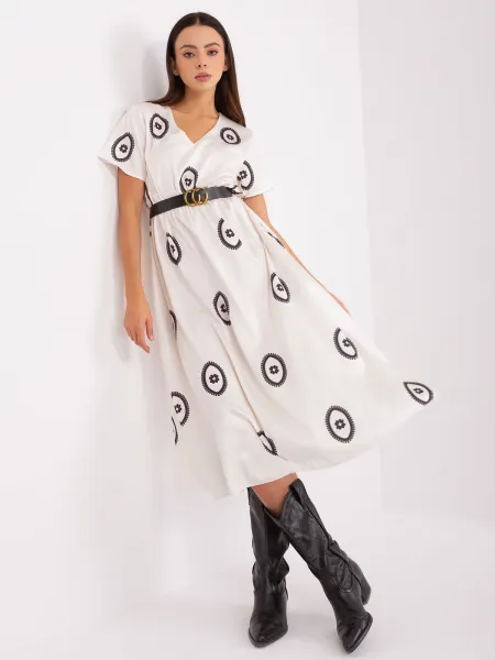 Dress-DHJ-SK-17260.90-ecru
