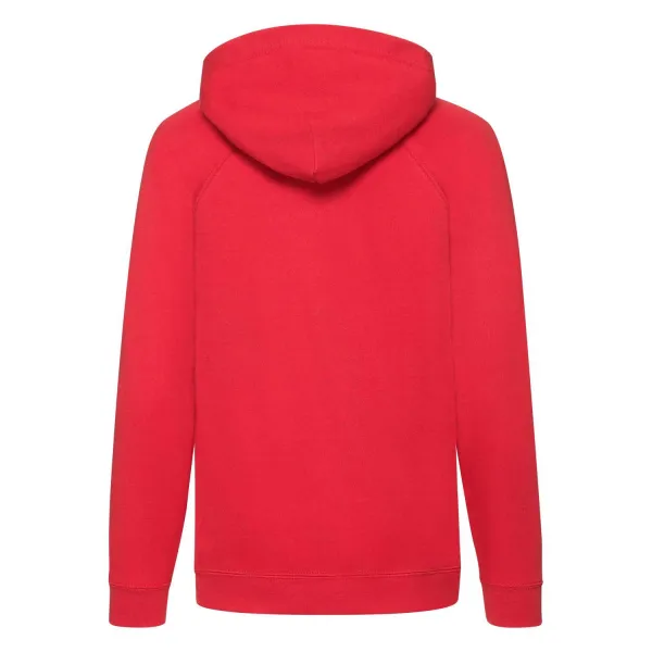 Red children's hoodie Fruit of the Loom
