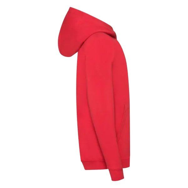 Red children's hoodie Fruit of the Loom