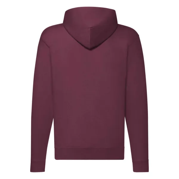 Burgundy Zippered Hoodie Classic Fruit of the Loom