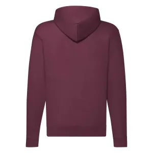 Burgundy Zippered Hoodie Classic Fruit of the Loom