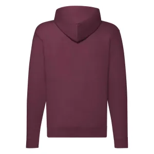 Burgundy Zippered Hoodie Classic Fruit of the Loom