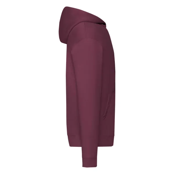 Burgundy Zippered Hoodie Classic Fruit of the Loom