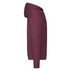 Burgundy Zippered Hoodie Classic Fruit of the Loom