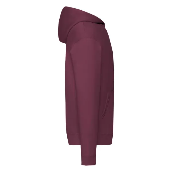 Burgundy Zippered Hoodie Classic Fruit of the Loom