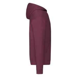 Burgundy Zippered Hoodie Classic Fruit of the Loom