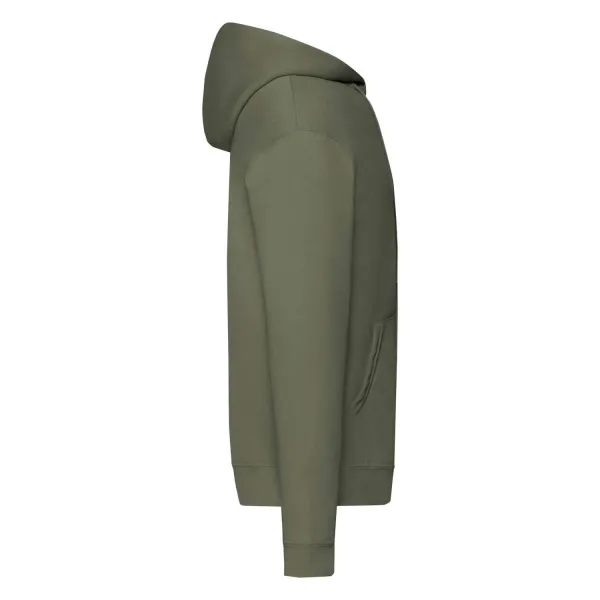 Olive Zippered Hoodie Classic Fruit of the Loom