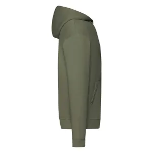 Olive Zippered Hoodie Classic Fruit of the Loom